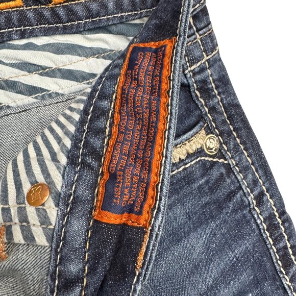 Rock Revival Rubella Easy Capri Blue Jean Women's Embellished Pocket, Size 31 - Picture 8 of 13
